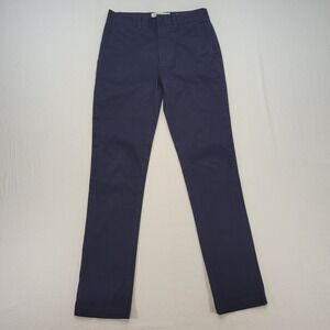 Boden Chino Pants Mens 30x34 Navy Blue Slim Fit Cotton Stretch Trousers